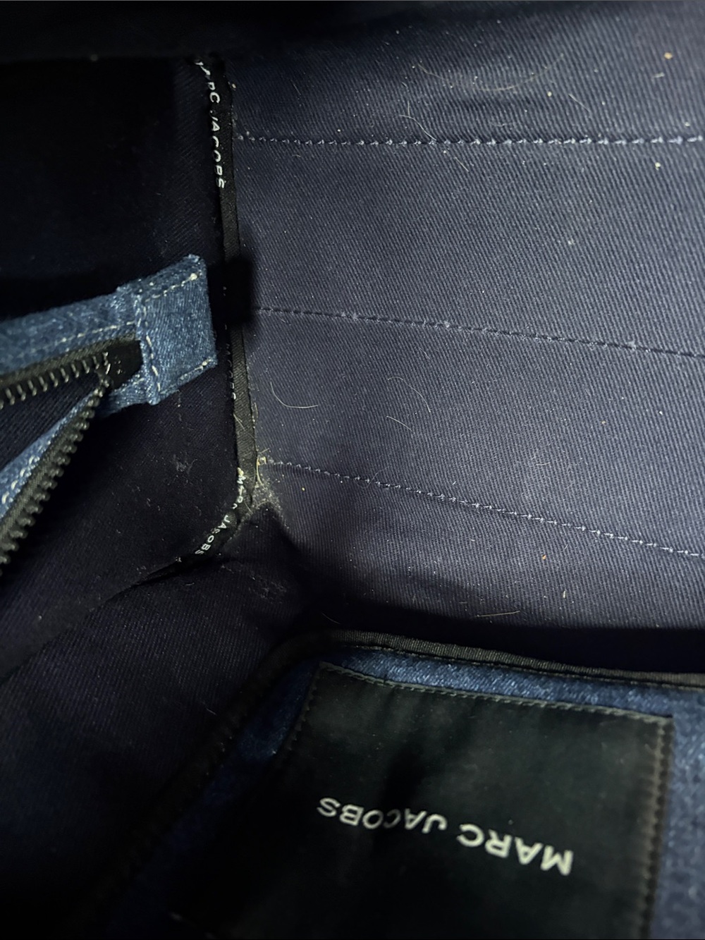 Marc Jacobs Blue Patchwork Denim Tote Bag - Picture 8 of 12